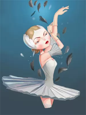 公司吉祥物员工和老板女儿